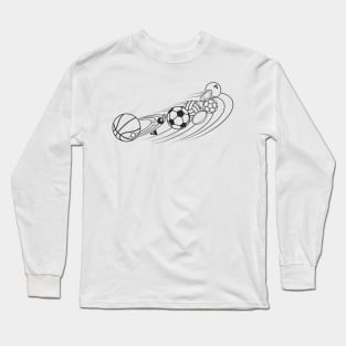 Ball System outlines Long Sleeve T-Shirt